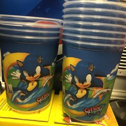 Sonic Party Supplies Cotton candy containers