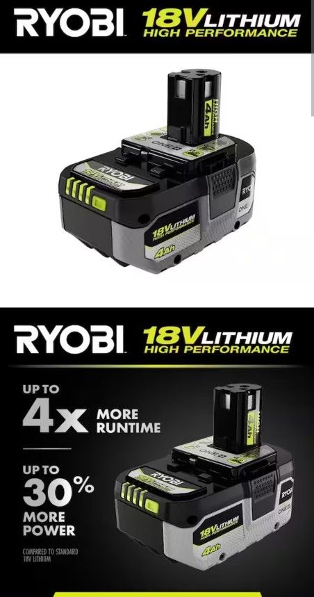 ONE+ 18V 4.0 Ah Lithium-Ion HIGH PERFORMANCE Battery exclusive