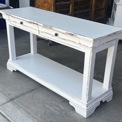 RUSTIC FARMHOUSE CONSOLE, CREDENZA, ENTRY PIECE OR COUCH TABLE 