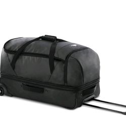 💥Whs F10 $55 High Sierra Wheeled Drop Bottom Duffel Bag - Black Graphic Carton🆕️👌