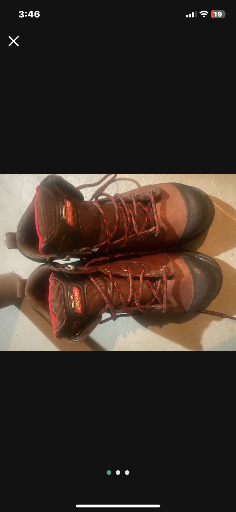 Boots Steel Toe Size 8 Like New 