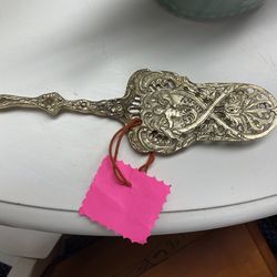 Solid Brass  Server Spoon Made In Italy