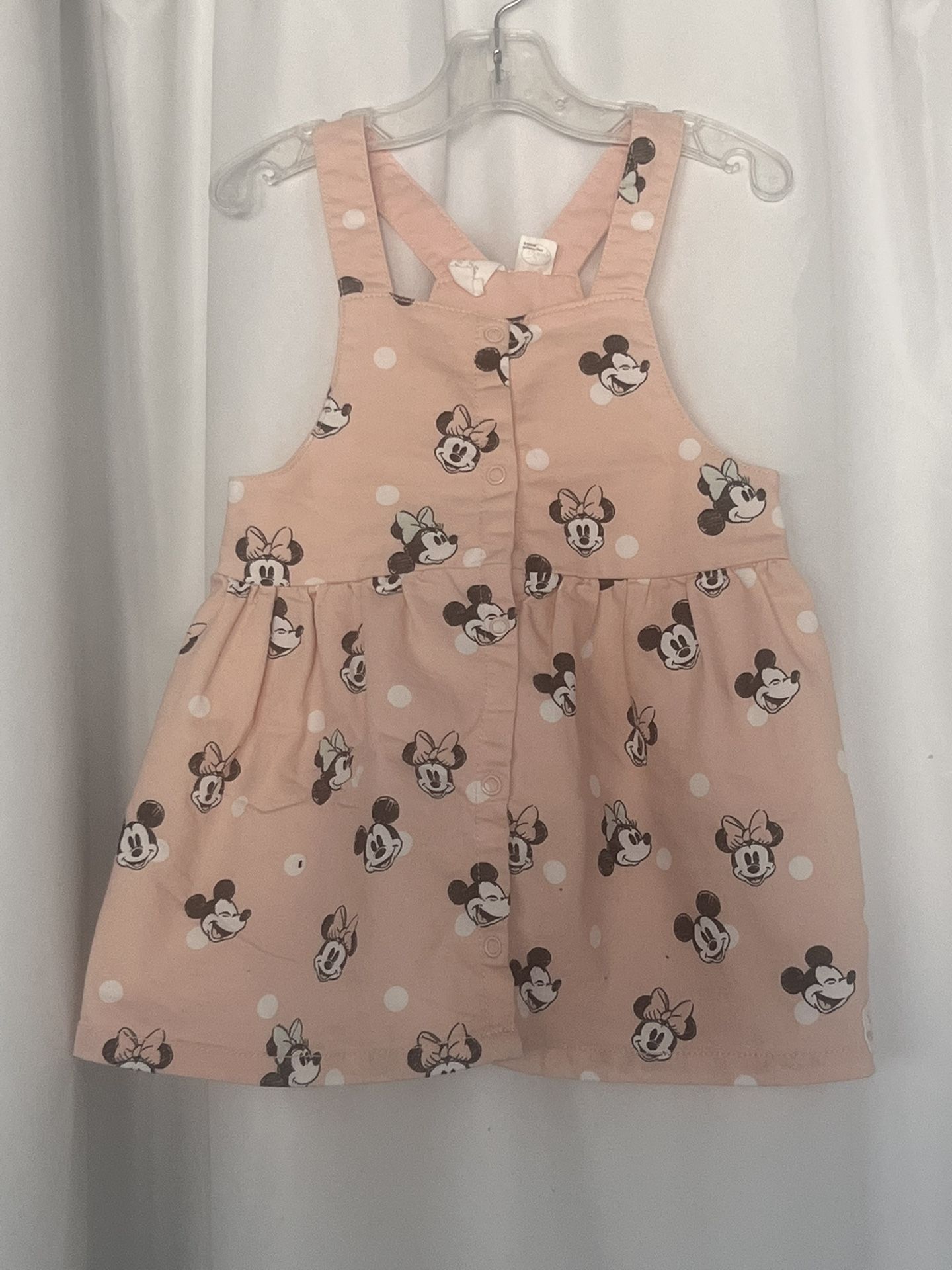 H&M Overall Dress Minnie Mouse 