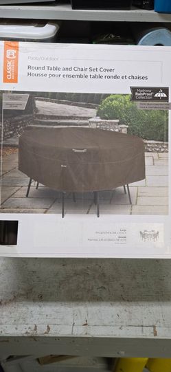 Table and chair set cover