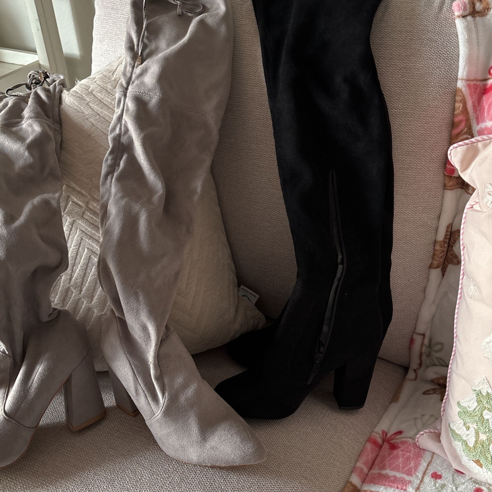 Long Suede Boots 
