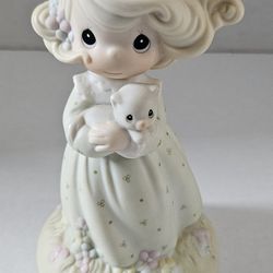 Precious Moments Retired 1992 "You Are Such A Purr-Fect Friend"