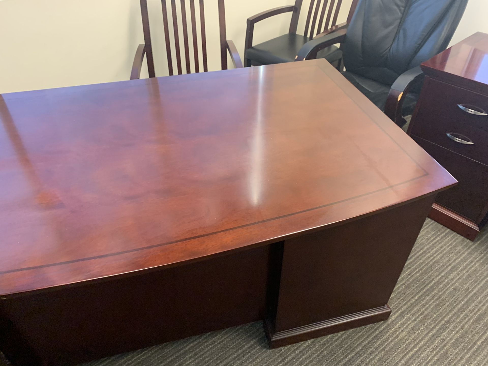 MUST GO THIS WKND - Office Furniture-Solid Wood - Cherry color