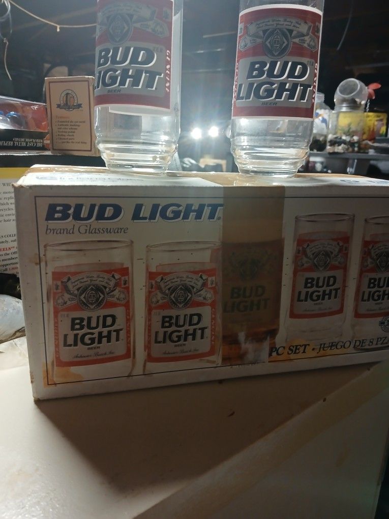 Bud Light Mug Glasses