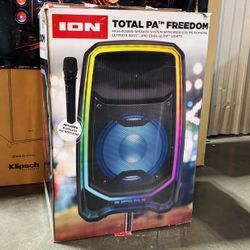 ION 650W Total PA Freedom – High-Power PA Speaker + Wireless Mic | Indoor/Outdoor Events