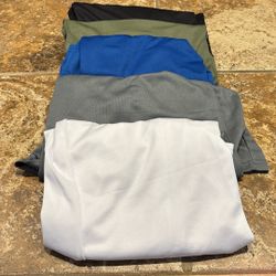 5 Brand New Men’s XL Wick Repelling T Shirts
