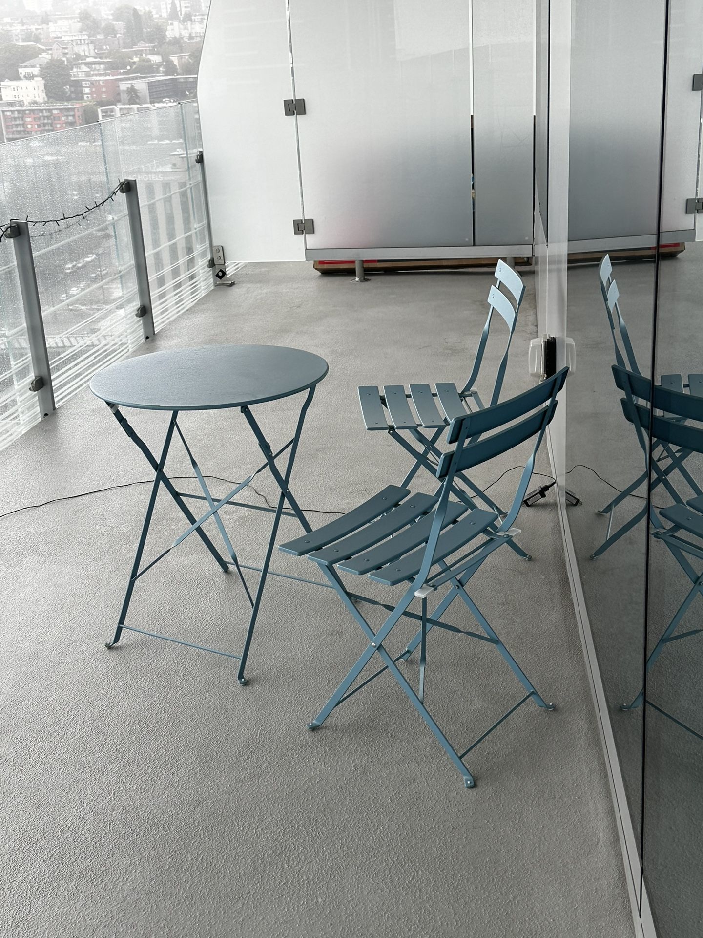 Blue Metal Patio Furniture