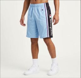 NWT, Champion Swiss Blue and Black Athletic Shorts. Size S.