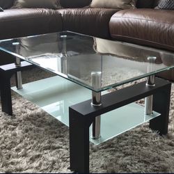 Brand New Glass Coffee Table On Sale Only 155$ We Deliver !