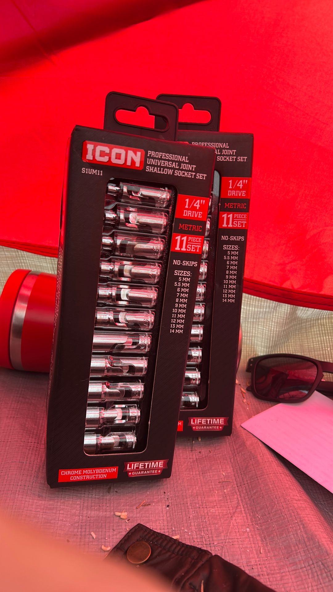 Professional, universal choice, shallow swivel socket set metric