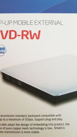 Pop-up Mobile External DVD-RW