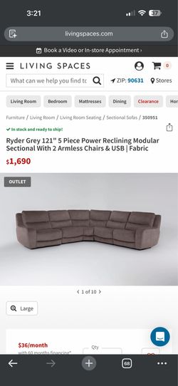 Reclining Sofa 5 Pieces