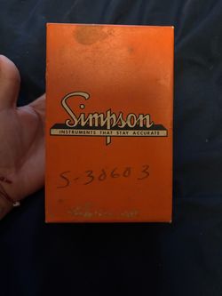 Vintage Simpson Model 373 DC Milliammeter in Original Box (No Leads | Untested)