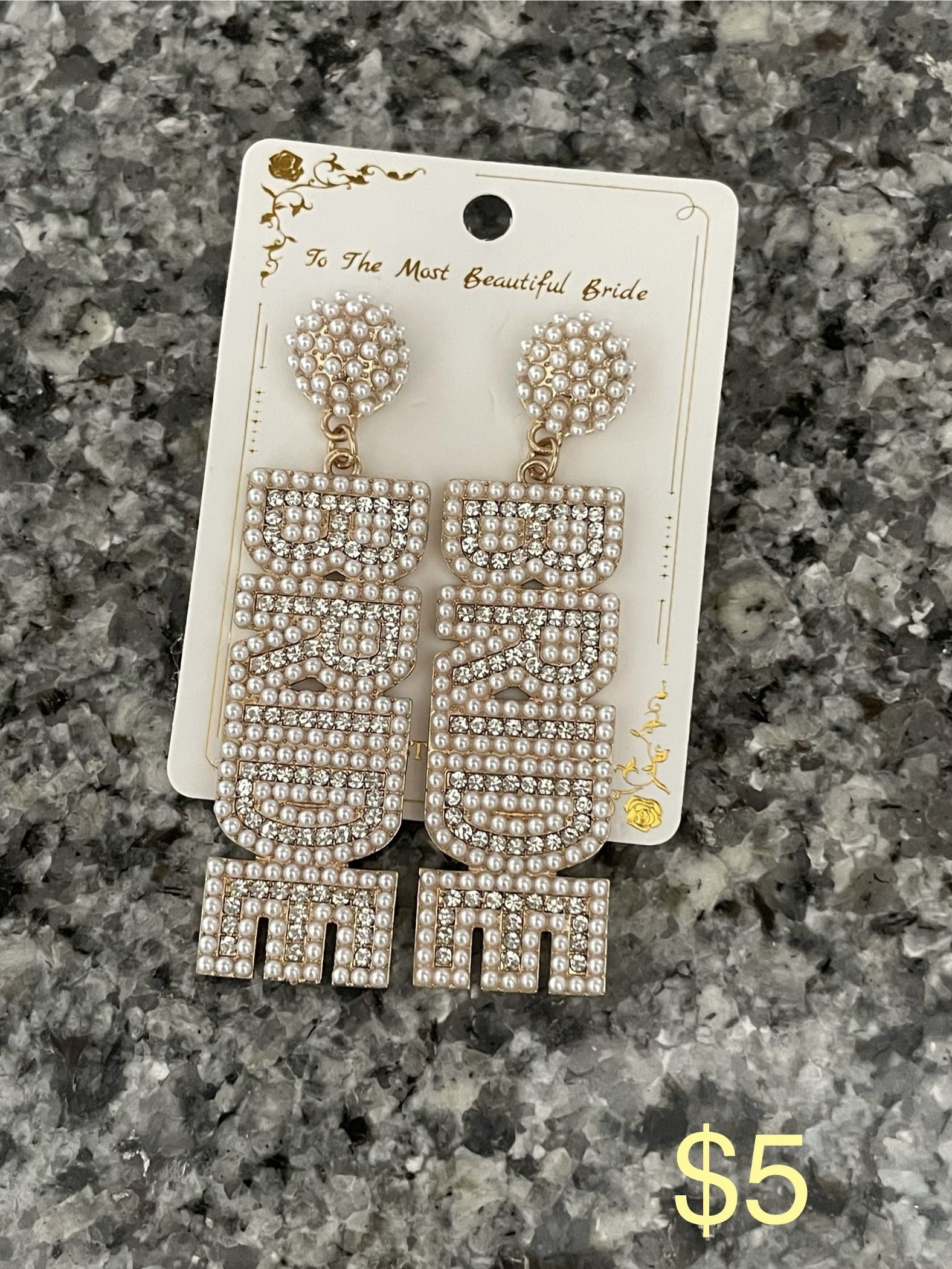 2 Sets Of Bride Earrings