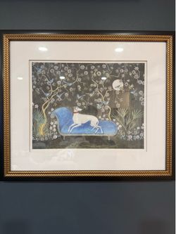 Framed Dog Canvas