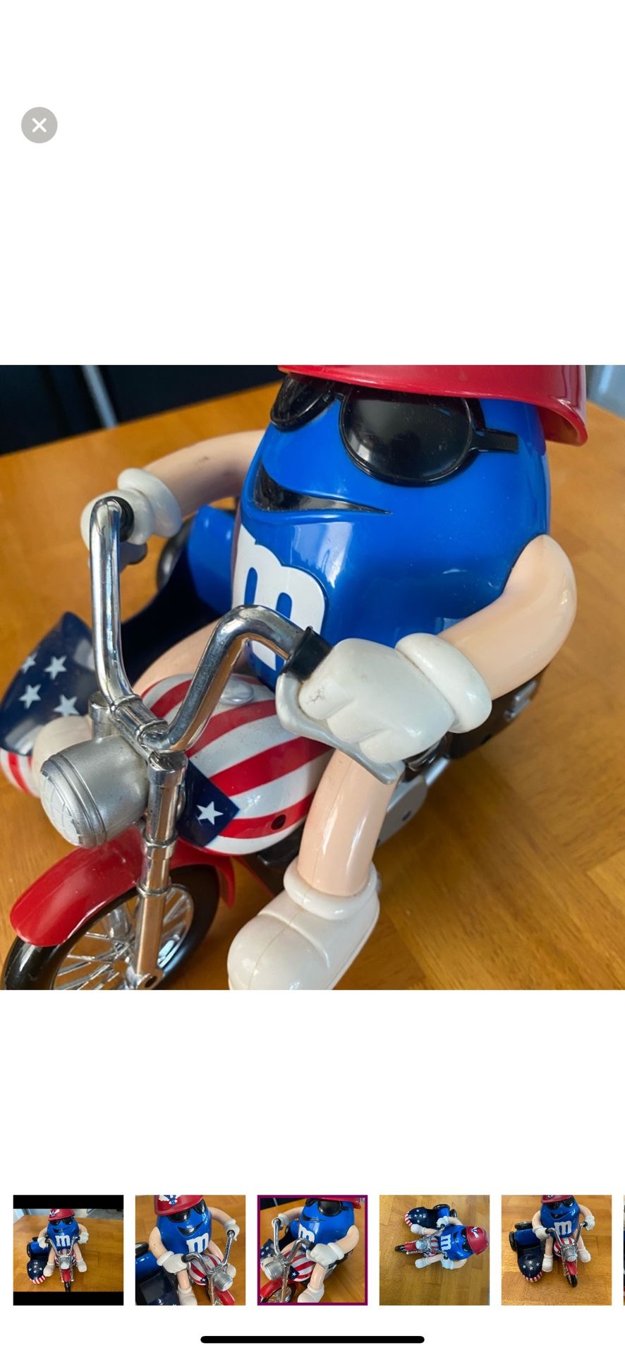 M&M Freedom Rider Motorcycle Candy Dispenser decor Figurine