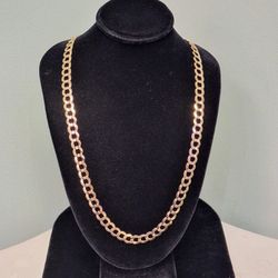 26" CUBAN CHAIN 10K YG / 36.3G