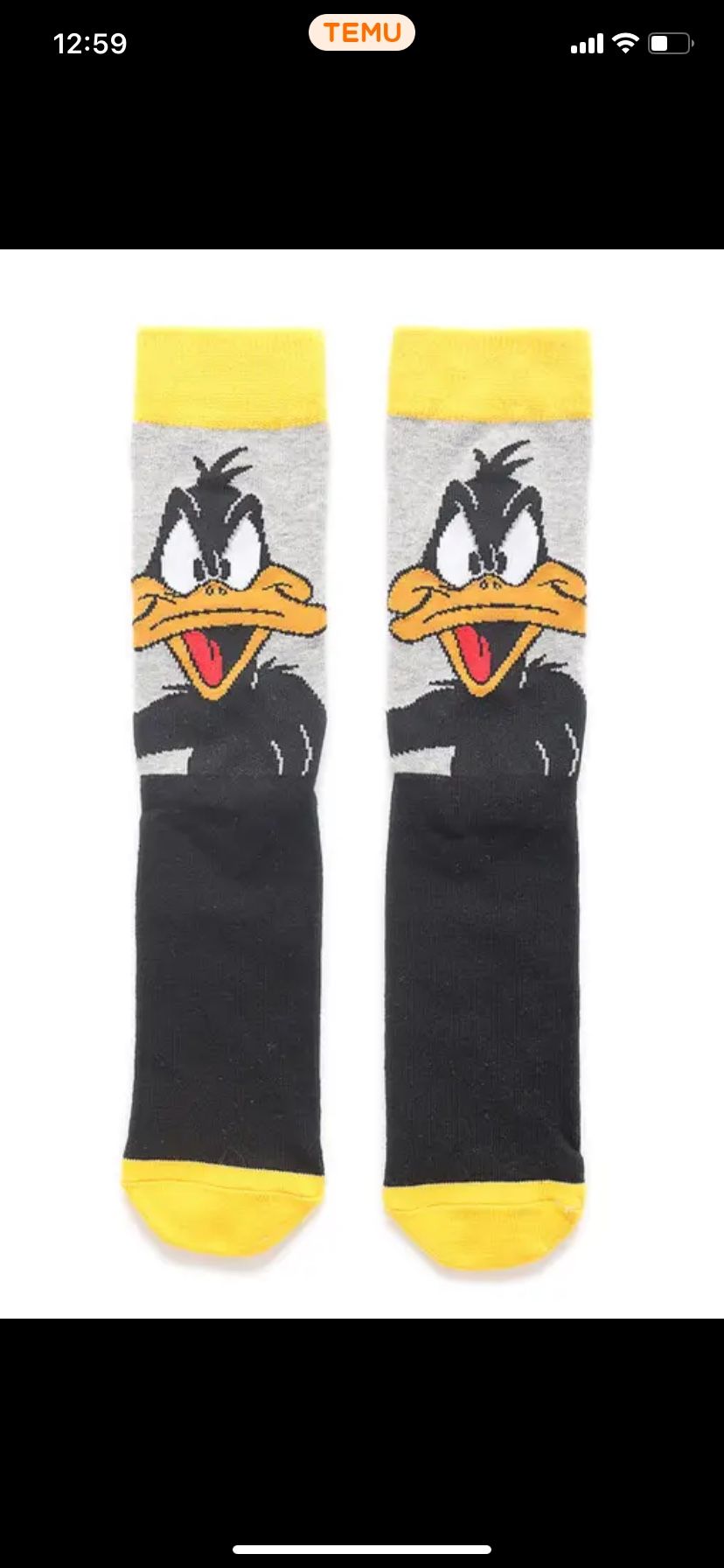 Looney Tunes Daffy Duck Sock 