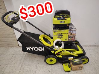 RYOBI 40V HP Lawn Mower + 40V Pressure Washer Bundle
