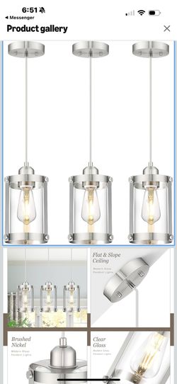 Nickel Chandelier Light