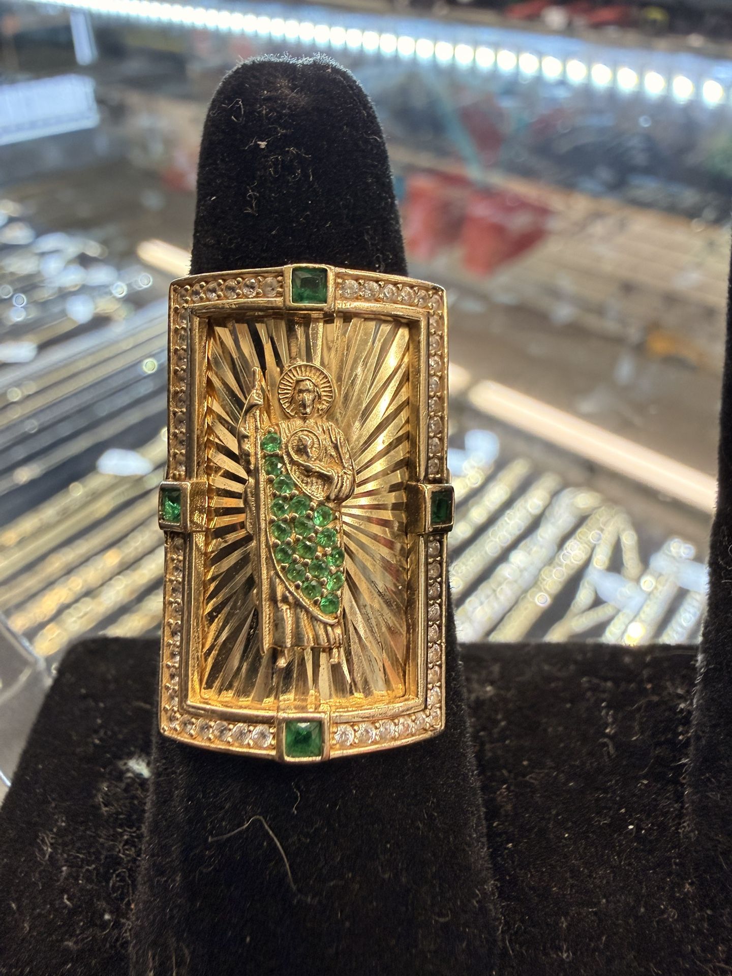 14KT Gold San Judas Ring 41928-1