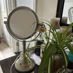 Double-Sided Lighted Makeup Mirror
