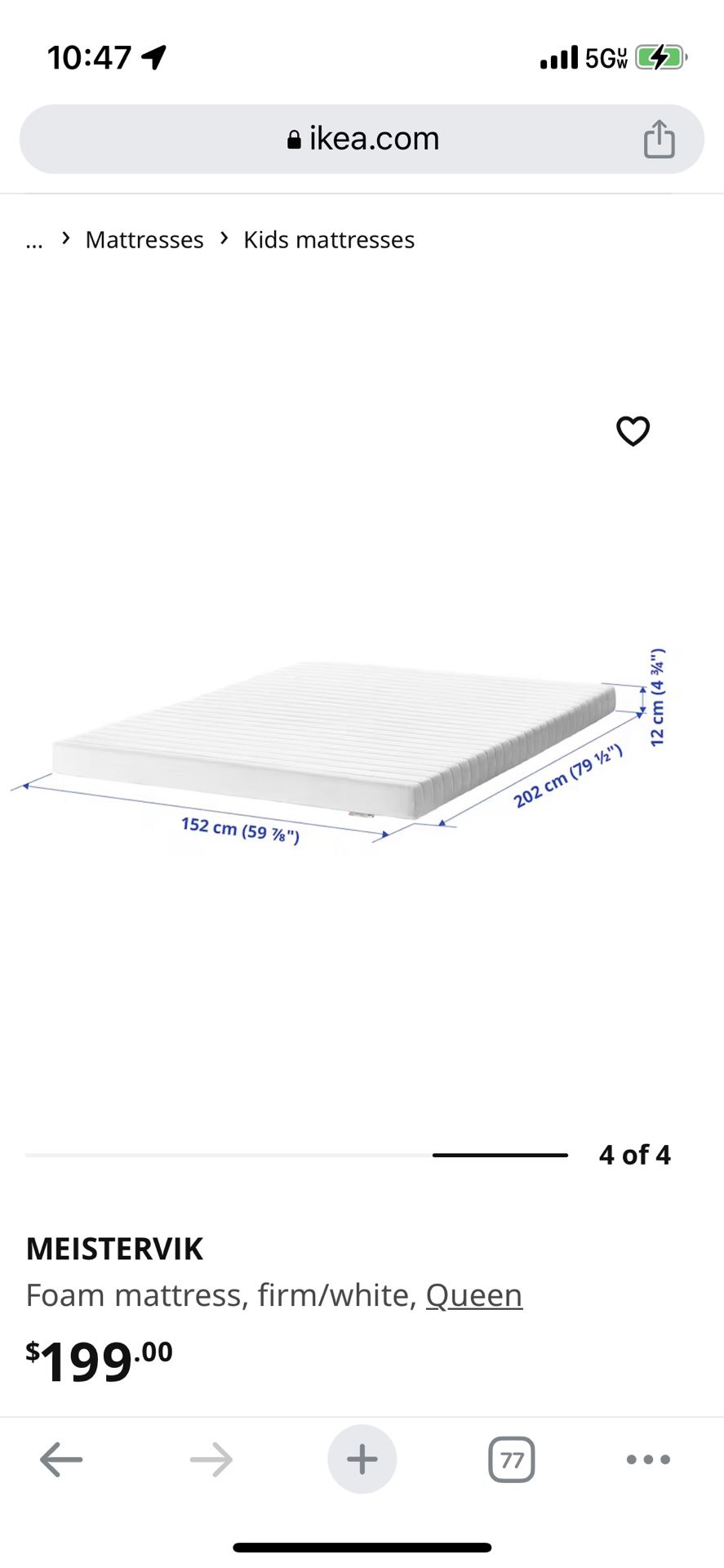 Queen IKEA Meistervik Mattress And NOVAForm Cooling Foam Topper