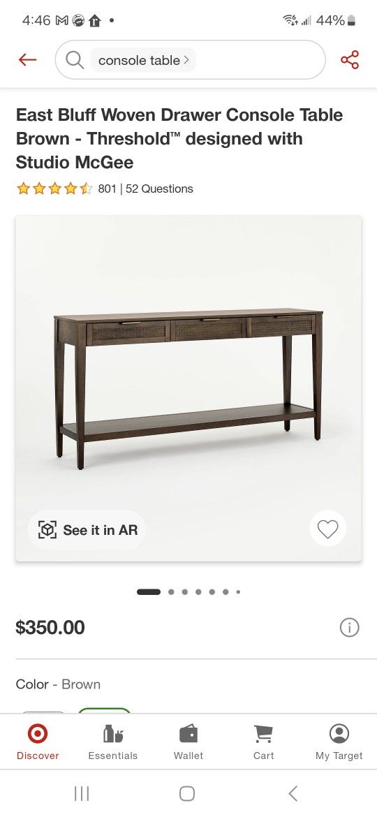 New Console Table