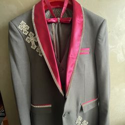 Men’s Suit(Pink & Silver)