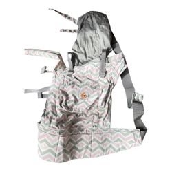 Ergobaby Original Baby Carrier - Pink & Grey Chevron - Ergonomic 3-Position