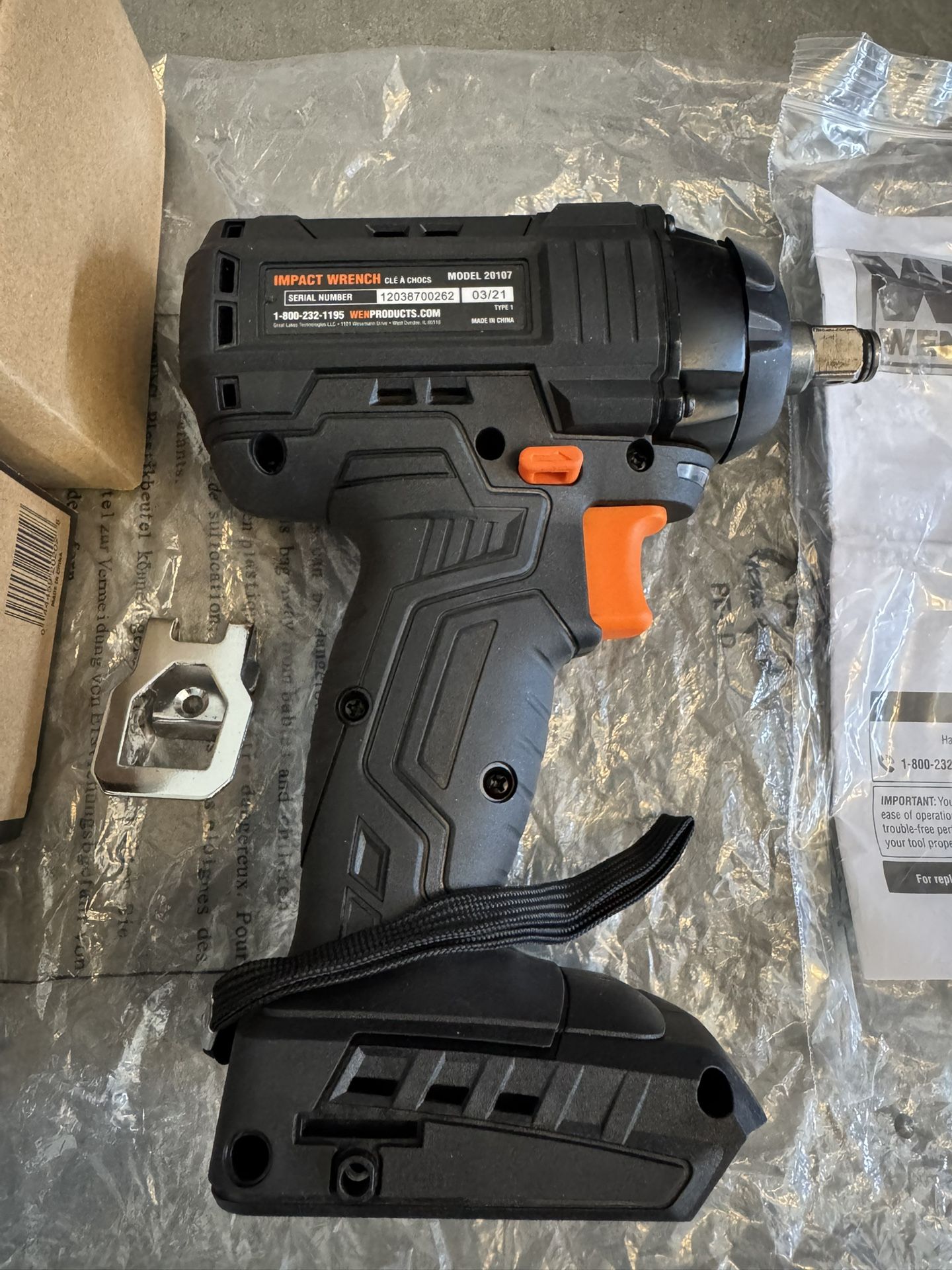 20 Volt Cordless Impact Wrench Gun Brand New