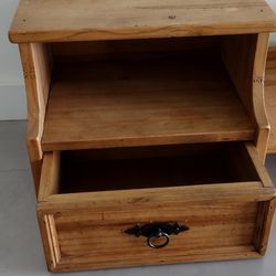 SOLID WOOD shelves with drawer