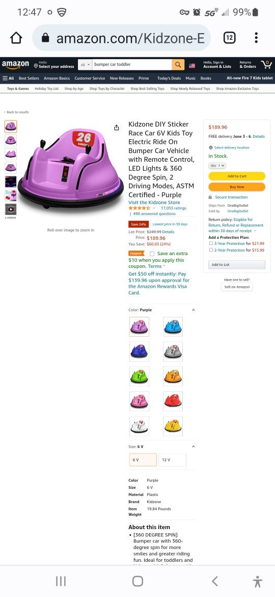 Kids Bumper Car