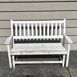 Wood Glider Bench