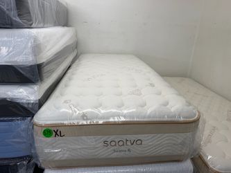 TWIN XL SAATVA RX MATTRESS & BOX SPRING BED SET