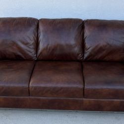 Beautiful Brown Leather Sofa