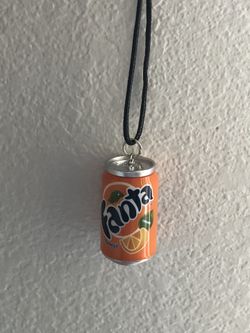 Fanta 3D Soda Can Necklace - new