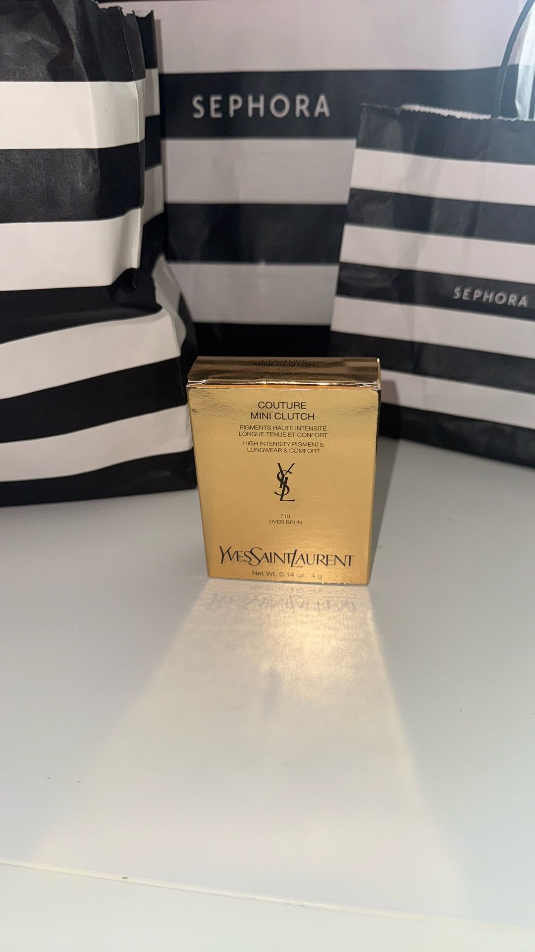 YSL Mini Couture Clutch - 710 “Over Brun”