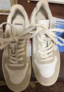 Veja V-10 Suede and Mesh Sneakers - Size US 6