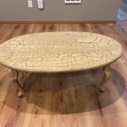 Crackle Finish Coffee Table 