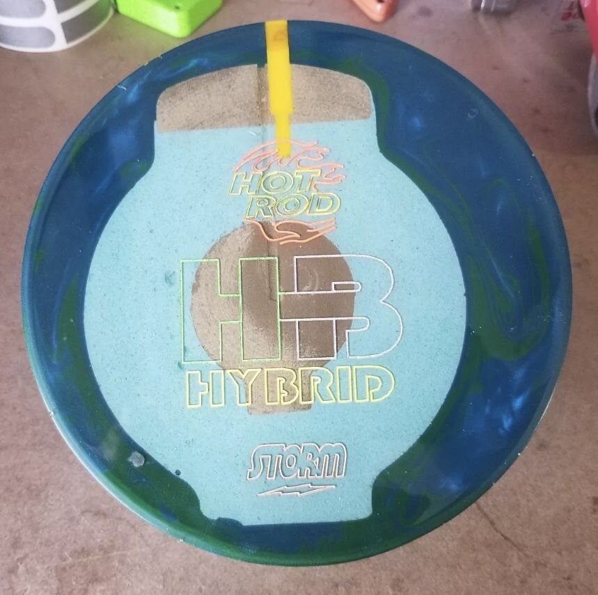 Storm Hot Rod Hybrid Half Bowling Ball Display