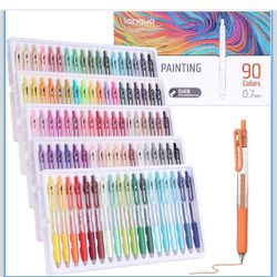 Languo 90 Color Acrylic Gel Pens 0.07mm