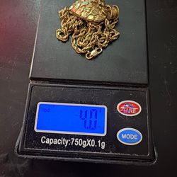 14k Gold Chain And Pendant 