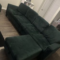 Dark Green Couch