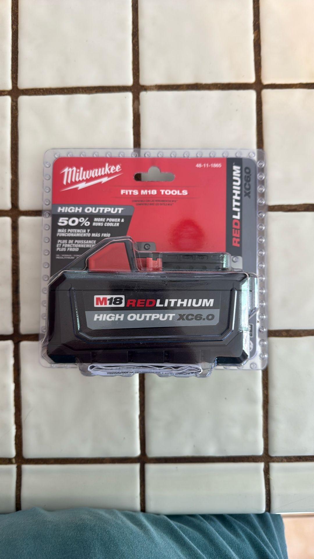 M18 Red lithium Milwaukee Battery - Brand New