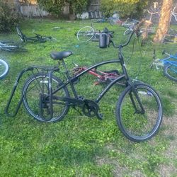 Black Bike With Cup Holder 